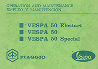 Bedienungsanleitungen Vespa 50 Special 
