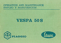 Bedienungsanleitung Vespa 50S (V5SA1T) GB/ES