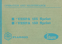 Bedienungsanleitung Vespa 150 Sprint new