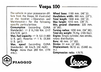 Bedienungsanleitung Vespa 100 Sport V9B1T